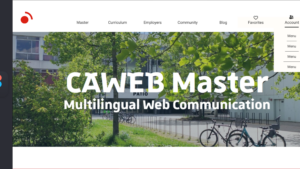 Maquett Figma site CAWEB