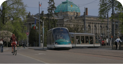 Tramway de Strasbourg sur la place République