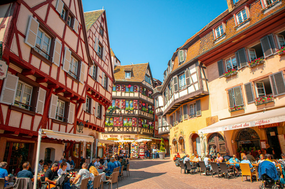 The beautiful city center of Strasbourg