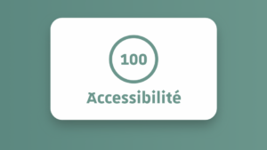 Illustration d’un design reconnu accessible sur PageSpeed Insights